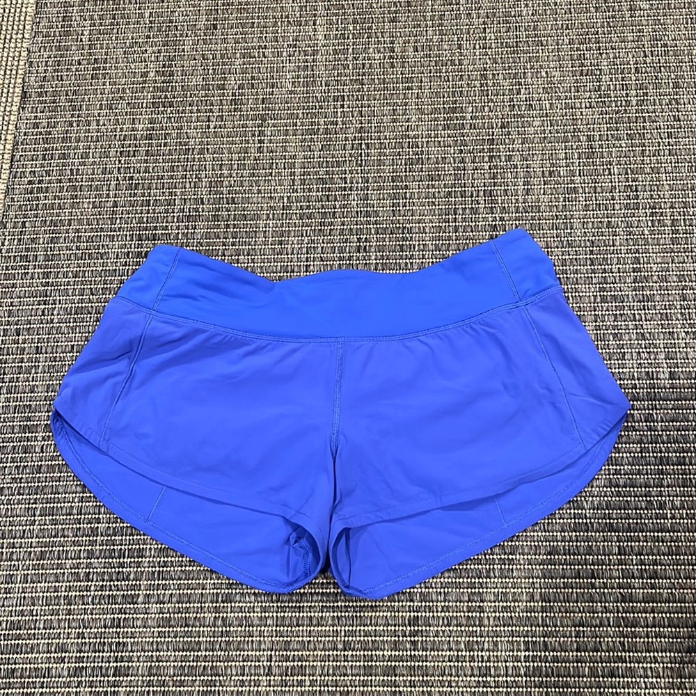 Lululemon Speed Up 2.5" Short - Size 8 - Cerulean Blue - Like New